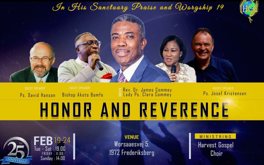 2019 Aniversary – Honor and Reverence